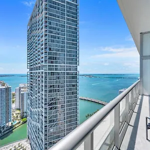 Stunning 40th Floor High Ceiling Icon Brickell With Access Lejlighed Miami